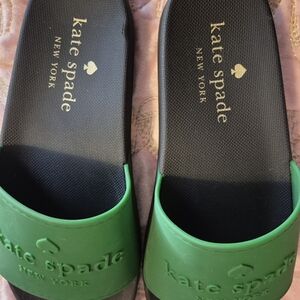 kate spade Green Slide Sandals